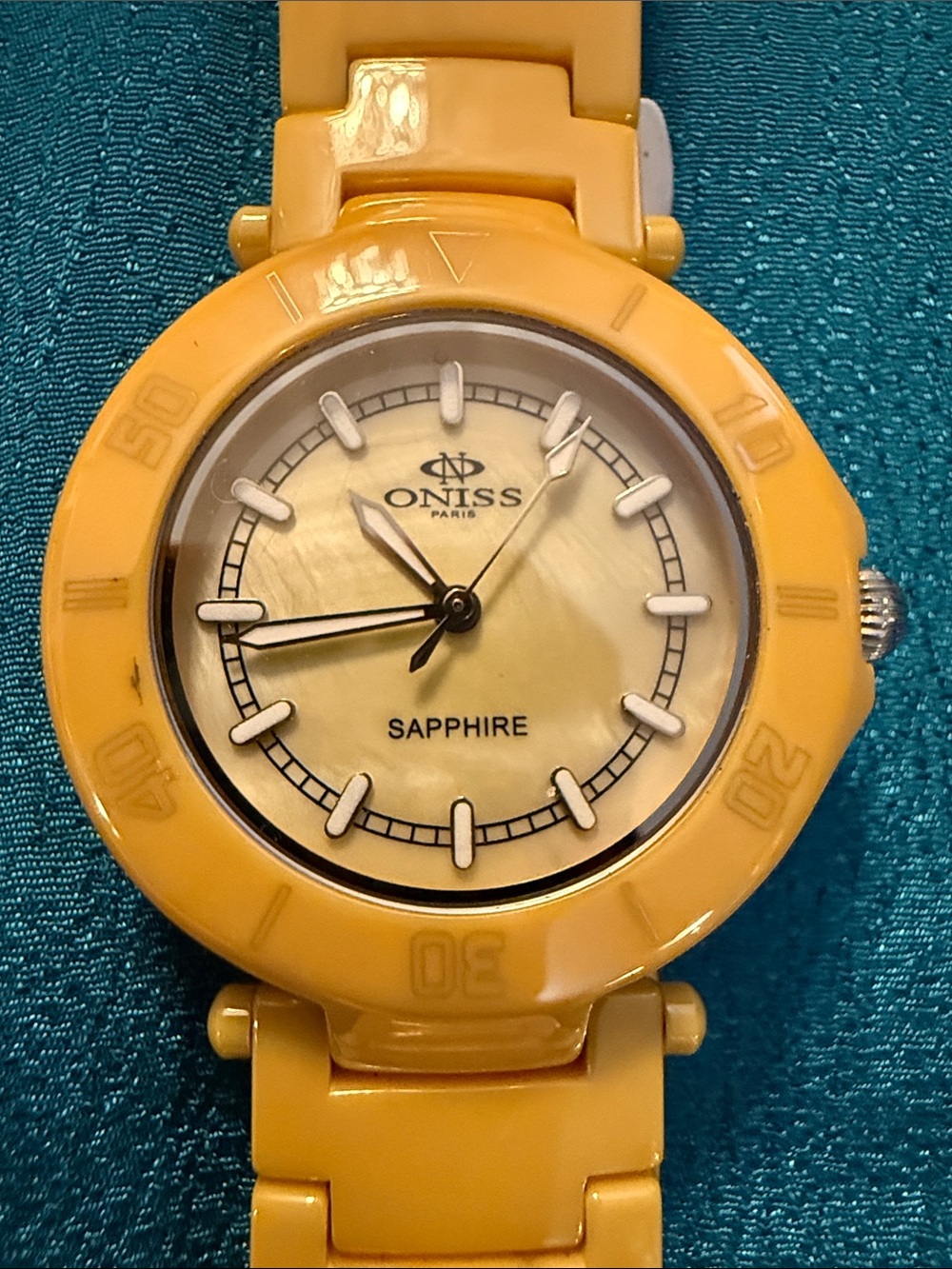 Oniss Paris Yellow Sapphire Women's Watch